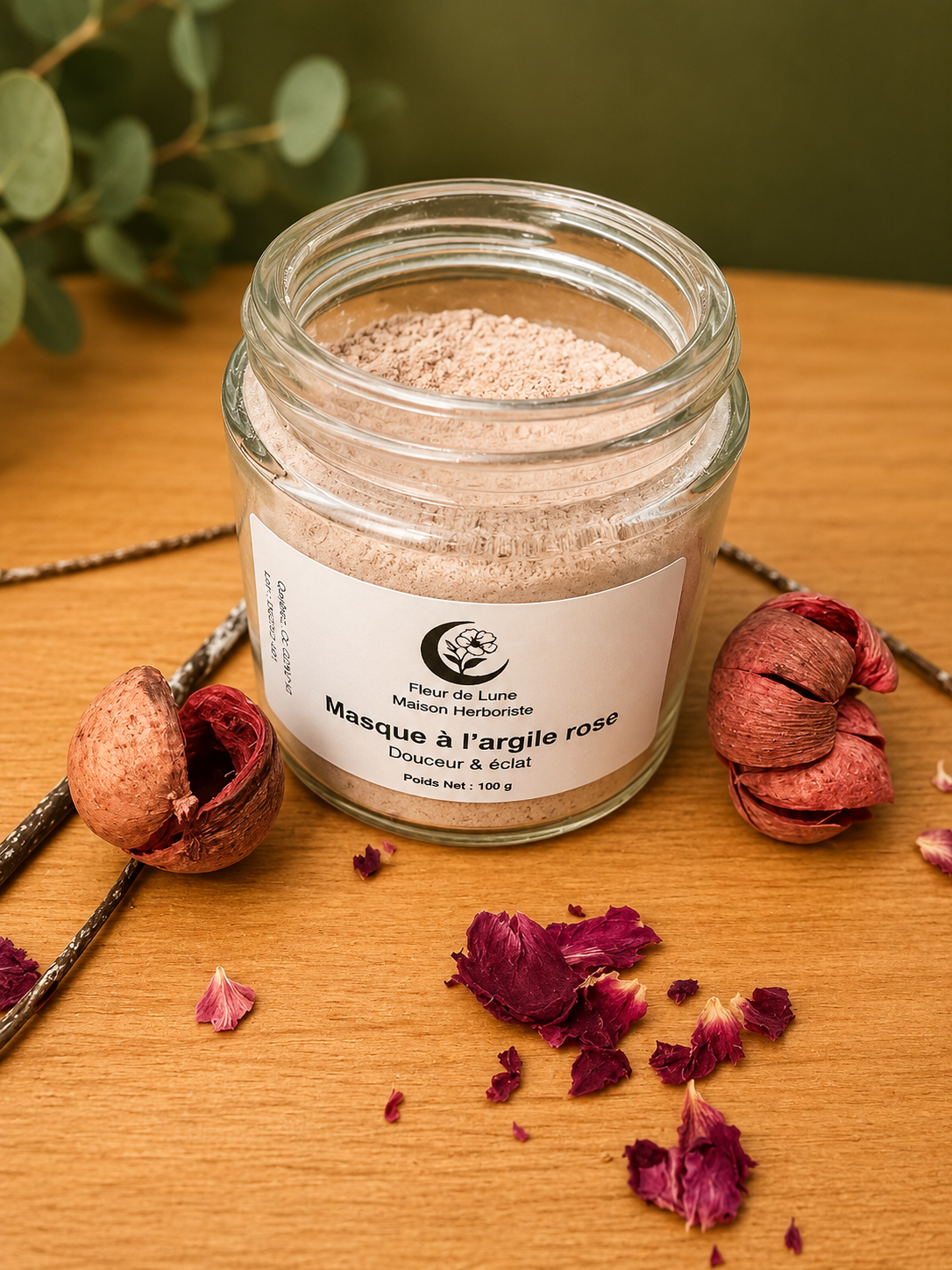 Masque à l'argile rose