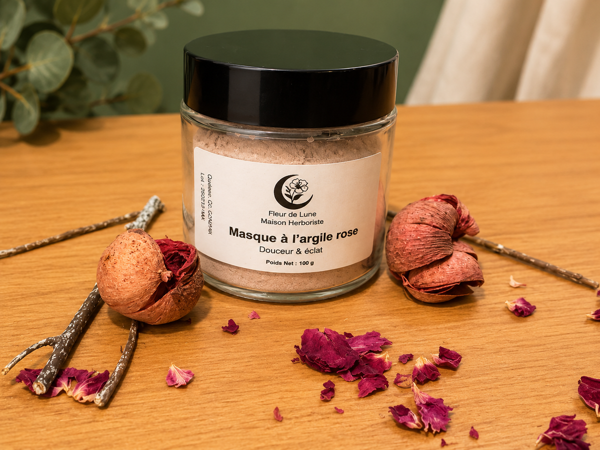 Masque à l'argile rose